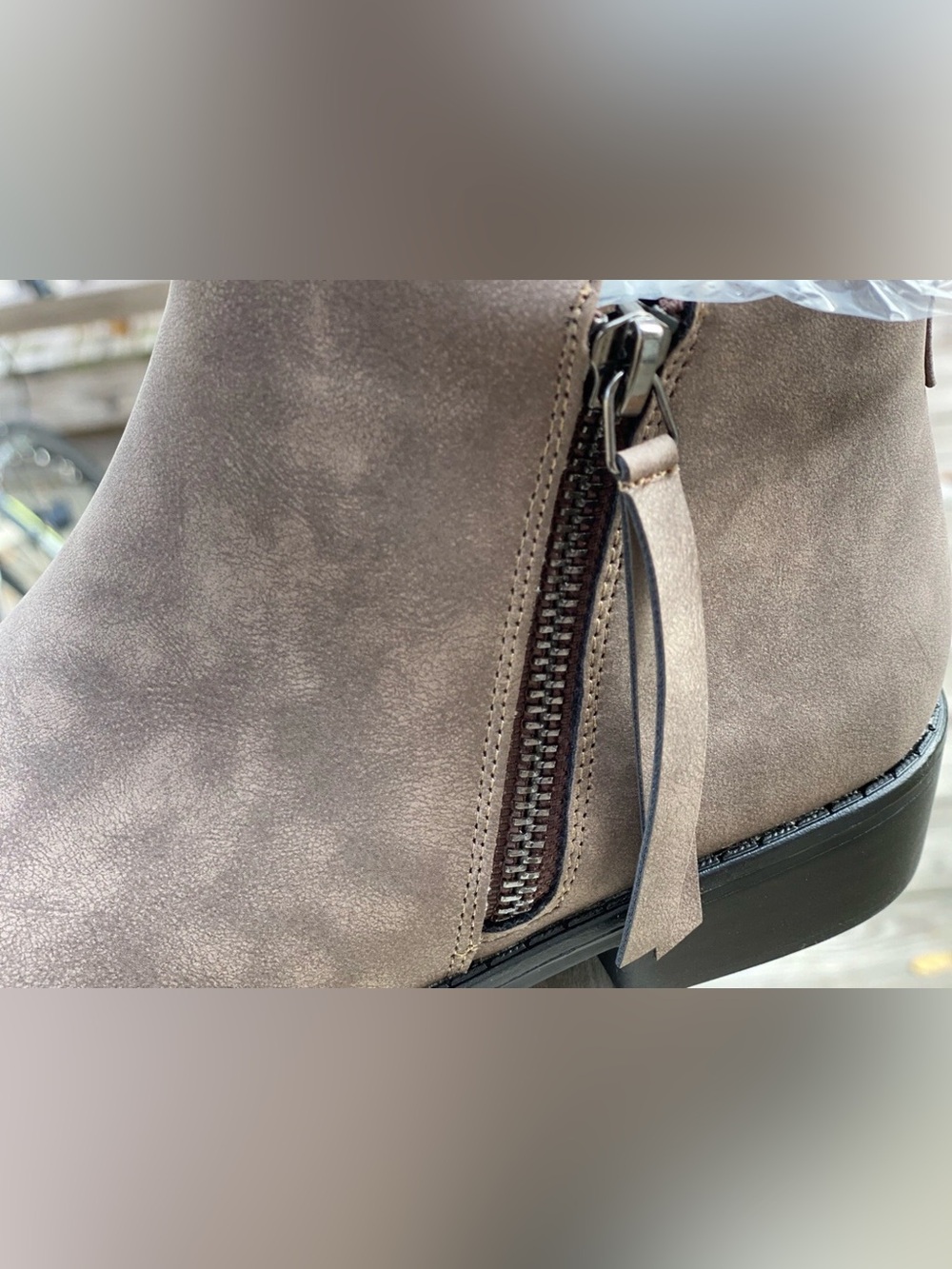Men's Taupe Suede Chelsea Boots - Sleek Ankle Dress Boot - Picture 6 of 6